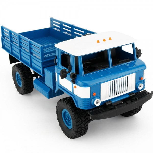 s-idee® Military Truck mit 2,4 GHz 4WD bis 10 km/h 1:16 blau